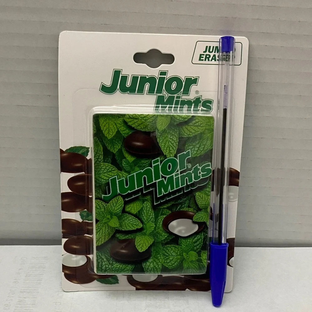 Junior Mints Jumbo Eraser - Green and Brown